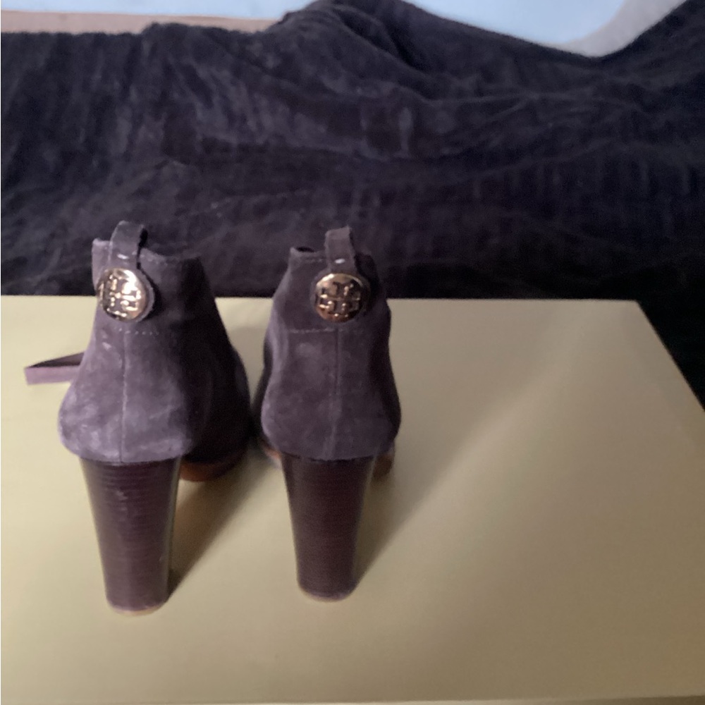Tory Burch Dark Brown Heeled Boots